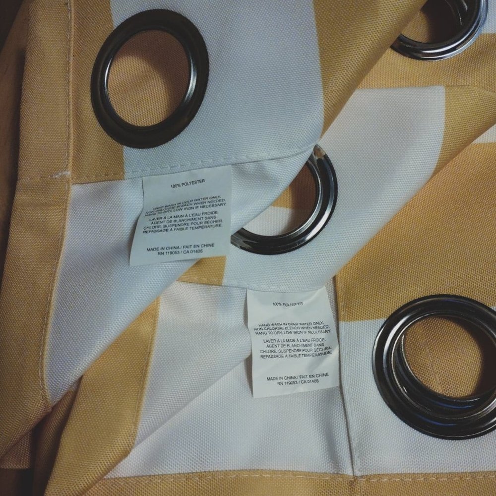 BRAND NEW Pair of 54" X 84" Heavy Duty Indoor Outdoor Grommet Top Curtain Panels - Picture 2 of 3